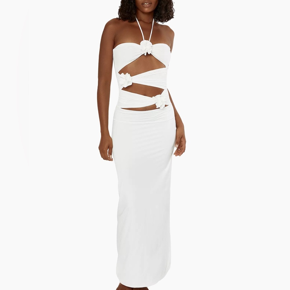 Maygel Coronel’s Veranera Maxi Dress Off-White | Standard One Size